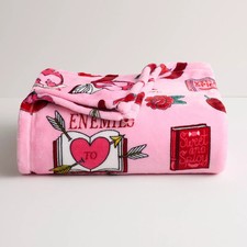 Big One Spicy Books Valentine Supersoft Plush Throw 5' x 6' IN HAND FAST SHIP
