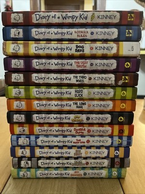 Diary of a Wimpy Kid Lot of 13 Hardcover Books by Jeff Kinney 1-2 4-5 7-11 15-18