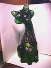 2022 Green SUPER FENTON EXCLUSIVE Christmas Hoiiday Bulbs Alley Cat Figurine # 1