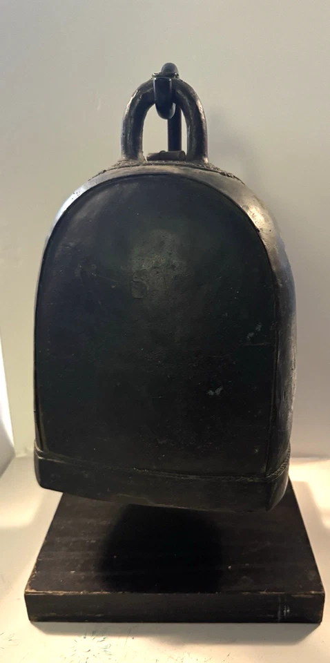 Antigua campana de elefante de bronce grande oración del sudeste asiático con exhibición muy genial Foto 2 de 4