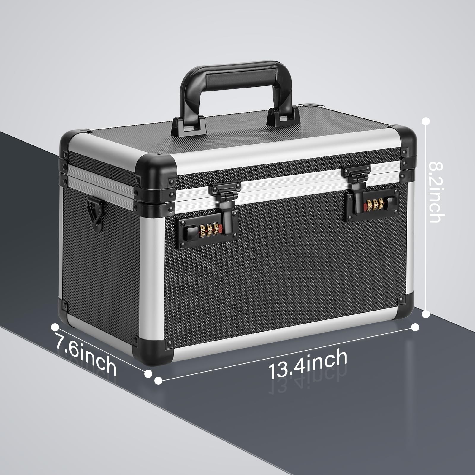 GODLONSEN Medicine Lock Box 13.4 x 7.6 x 8.2 Inches Tactical Black | eBay