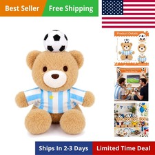 Argentina Soccer Teddy Bear Stuffed Animals 9 Inch Teddy Bear Plush with Ar...