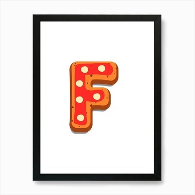 Lebkuchen Weihnachten Buchstaben Leben gerahmtes Wandbild Poster Leinwanddruck Bild