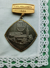 Medaille Langenenslingen 1969 Gemeindewappen Volksmarsch Fritz Reu & Co Heubach