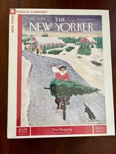 THE NEW YORKER TREE SHOPPING 1000 PIECE JIGSAW PUZZLE -NEW YORK PUZZLE CO -NEW