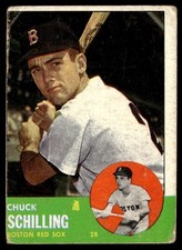 1963 Topps Chuck Schilling Boston Red Sox #52