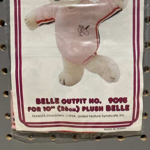 Vintage Peanuts 1958 New Belle Outfit 9095 for 10” Plush Clothing Deadstock - Picture 3 of 5