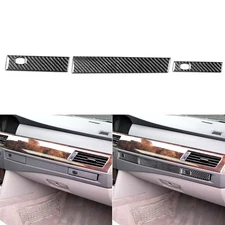Carbon Fiber Co-pilot  Water Cup Holder Panel Cover For BMW 5 Series E60 2004-10