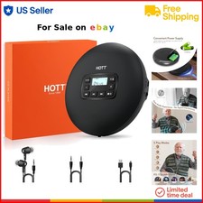 Portable CD Player Anti-Skip Protection MP3/CD-R Compatible Compact Audio for...