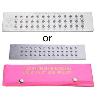 Portable Wire Drawing Plate Durable Round Draw Plate Carbide Steel Jewelry DIY