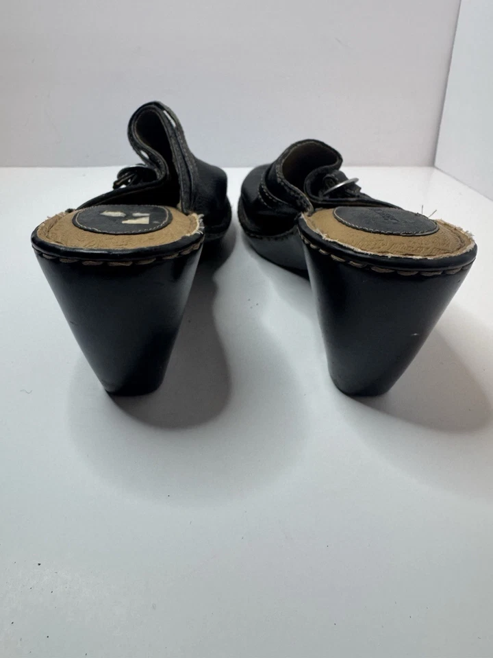 Mules Cherokee de cuero negro talla 11 Foto 4 de 4