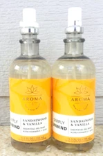2 Simply Unwind SANDALWOOD & VANILLA Essential Oil Mist 5.3oz LOT/SET of 2