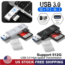 USB3.0 SD Card Reader for PC Micro SD Card to USB Adapter for Camera MemoryC USA