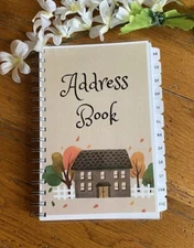 Personalized Address Book with A-Z Tabs Birthdays Anniversaries and Family Trees