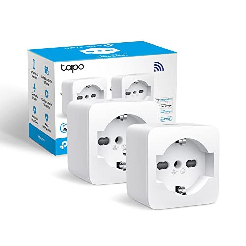 TP-Link Tapo P105(2-pack) Presa Smart Italiana, WiFi Intelligente Smart Plug, Co
