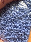 390g Bulk Bag Of Seed Beads Blue Glossy Opaque Size 6/0 (q20)