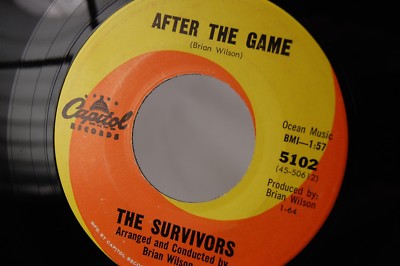 Survivors Beach Boys Pamela Jean After The Game Capitol 45 Brian