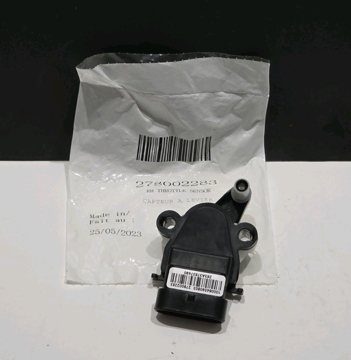 Sea-Doo OEM Throttle Position Sensor Right Hand 278002283 Sea-Doo OEM Throttle Position Sensor Right Hand 278002283