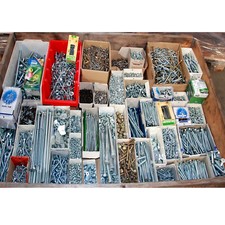 9kg Schrauben-Mix Holzschrauben Muttern Maschinenschrauben Scheiben Restposten