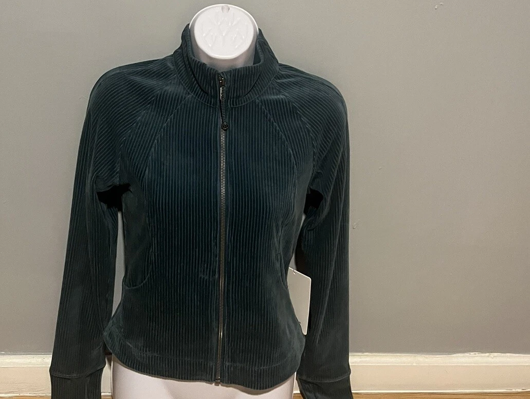 NWT Lululemon Scuba Track Jacket Velvet Cord L SZ 4 NWT eBay