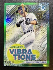 2022 Bowman Chrome Spencer Torkelson Virtuosic Vibrations Green /99