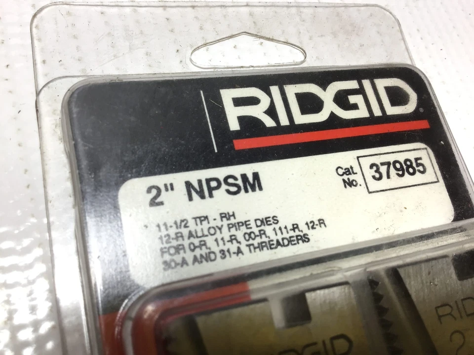 Ridgid 37985 Alloy Pipe Dies 2"NPSM 11-1/2TPI-RH for 0R/11R/00R/111R/12R/30A/... - Image 3 of 4