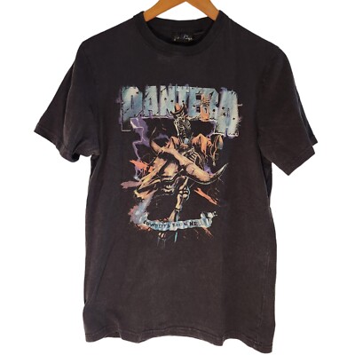 Pantera Cowboys from Hell Black Shirt Tennessee River Small Skeleton Vintage