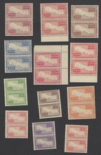 Nepal 1954 Maps set of 12 in pairs MNH &pound;450