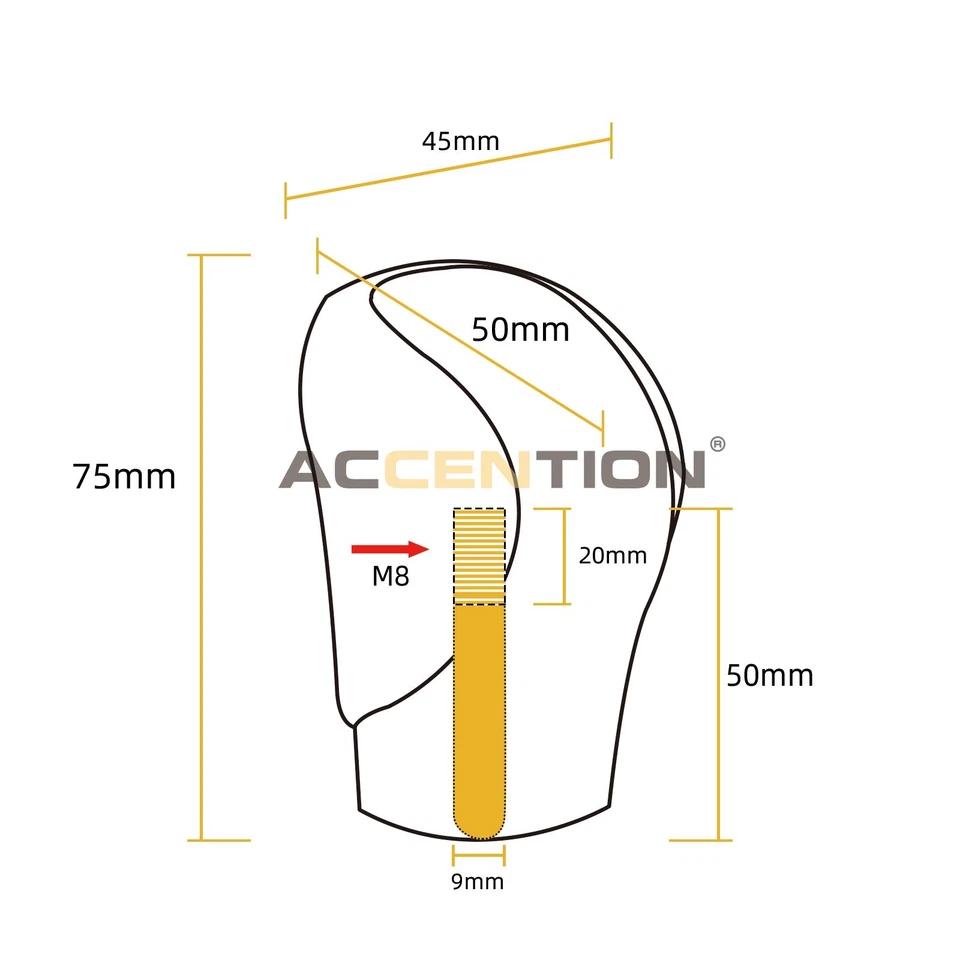 Carbon Fiber Gear Shift Knob For Lexus GS GX IS RX RC NX 300 350 450 450hL 350L - Image 2 of 4