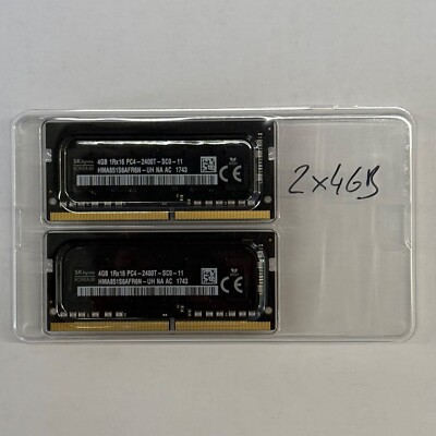RAM Speicher SO-DIMM 4GB DDR4-2400 SK Hynix HMA851S6AFR6N-UH - 2 Stück