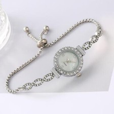 Elegant Women's Quartz Bracelet Watch, Small Dial, Perfect Gift for Luxury