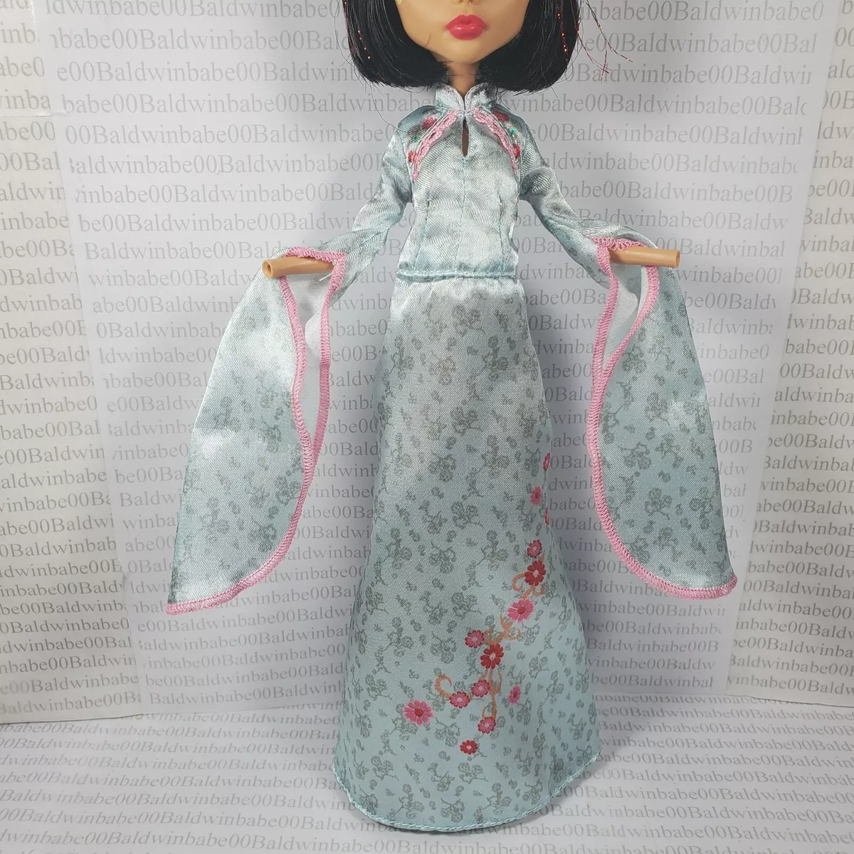 EVENING C CHO CHANG YULE BALL FLORAL SATIN FITS MONSTER HIGH DOLL DRESS GOWN