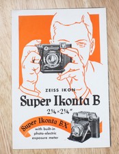 ZEISS SUPER IKONTA BX SALES BROCHURE, 6 PAGES, CAM-301-349/cks/194452
