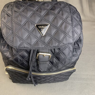 Jaxi Large Quilted Backpack Black Women\'s Bag GUESS Jaxi Large Quilted Backpack, Created for Macy main image 2