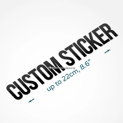 CUSTOM VINYL STICKER Waterproof Personalised Name Text Car,Van,Window,Wall,Sign