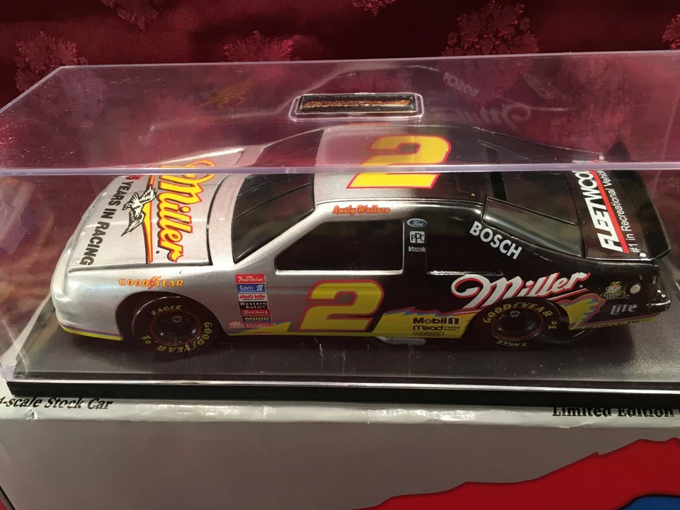 Juego de estuches RUSTY WALLACE #2 Silver Miller 1996 Winston 1/24 BW Bank RCCA 1/64 HO Foto 3 de 4