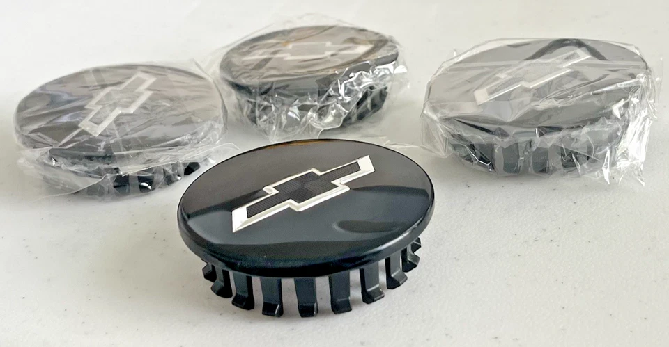 Tampas de roda central 4x 66mm Blazer Camaro Colorado Equinox Traverse (Chevy) preto - Imagem 4 de 4