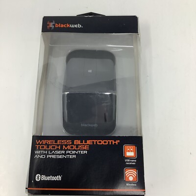 Blackweb Wireless Bluetooth Touch Mouse Laser Pointer Presenter Brand New Sealed