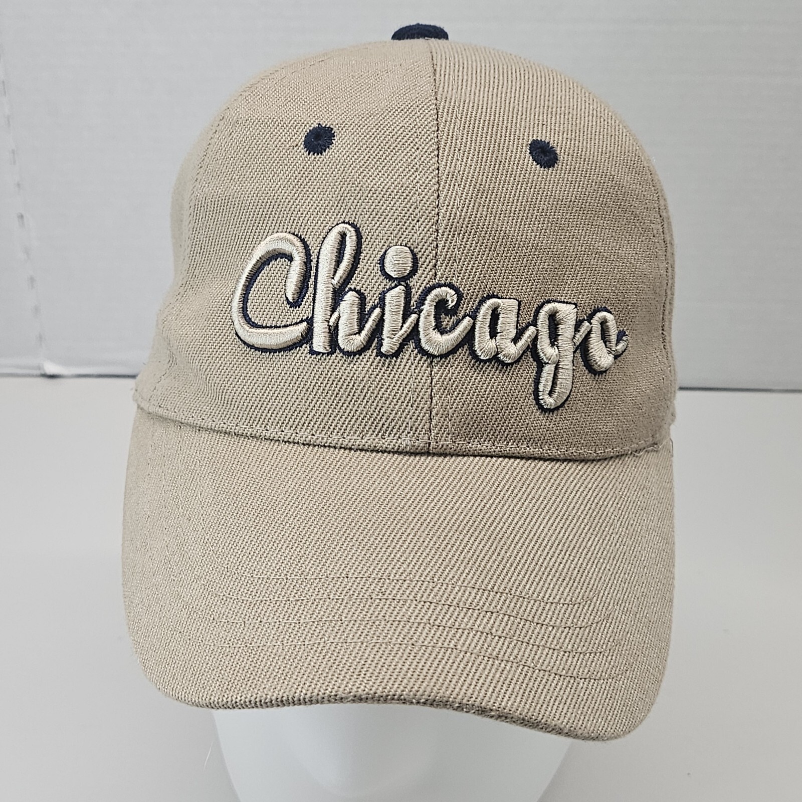 Chicago Hat Tan Adjustable Strapback Embroidered … - image 2