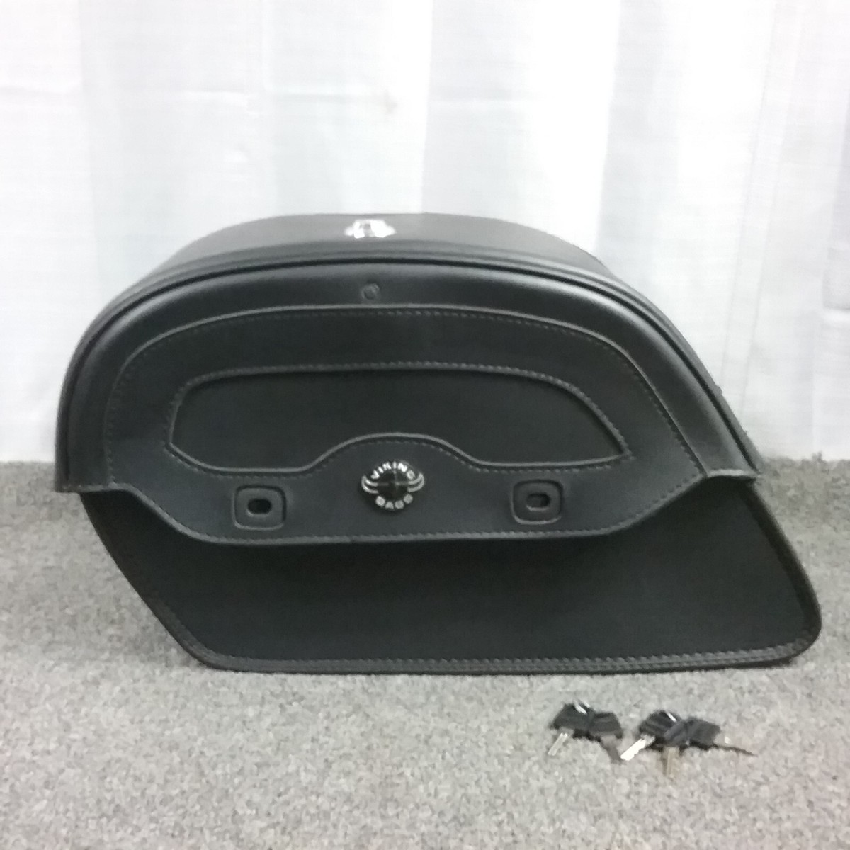 NEW VIKING BAGS VW31P LEFT LEATHER LOCKING SADDLEBAG HARLEY CRUISER