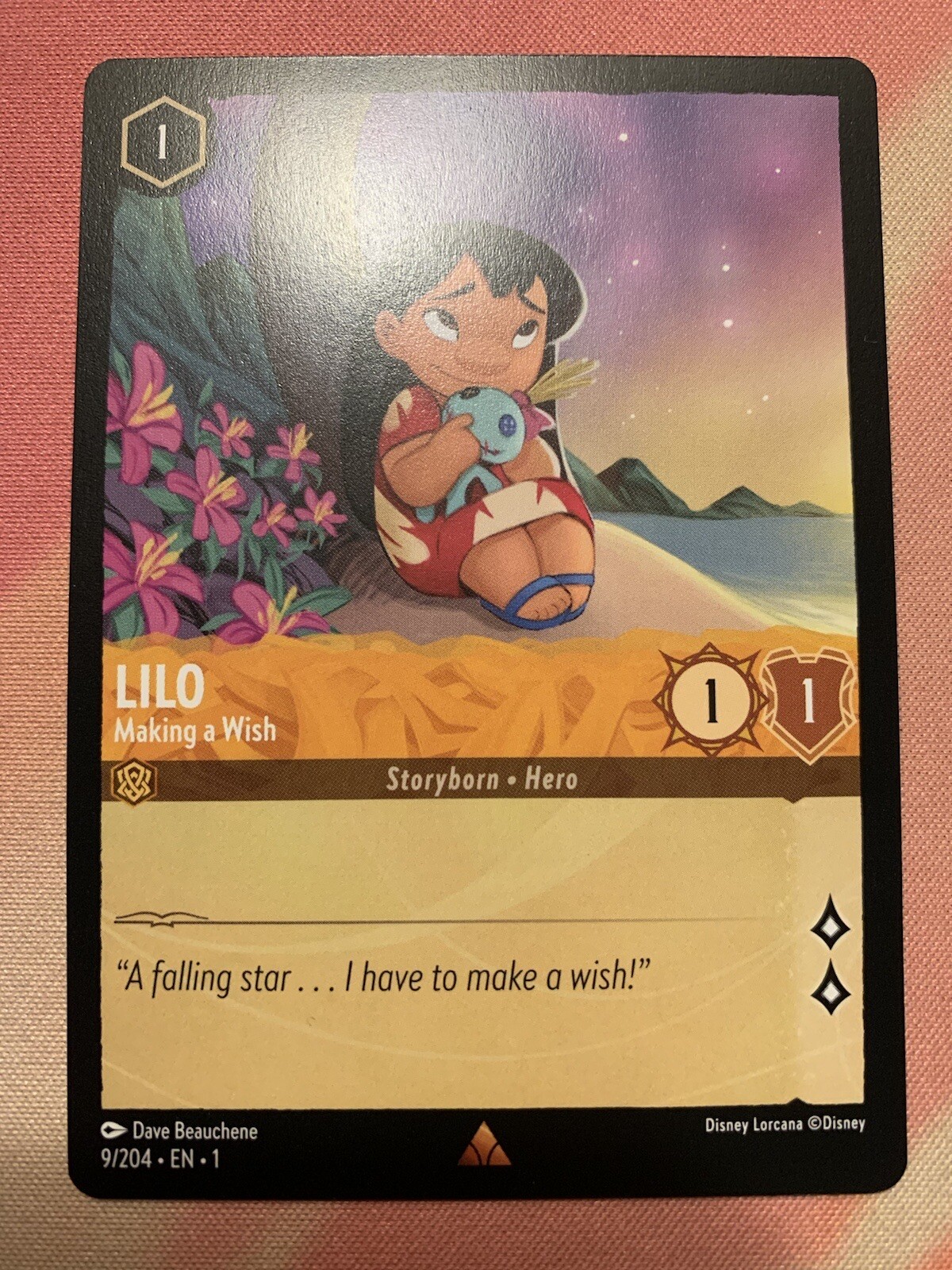 Lilo Making a Wish 9/204 Rare NON-FOIL Disney Lorcana - The First Chapter NM