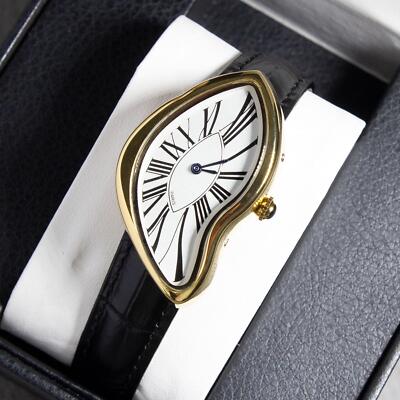 Melting Crash Watch Dali Paris French Vintage Rare Irregular Shape Waterproof US