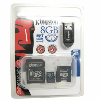 Microsd multi-kit - carte memory Flash (adaptateurs microsdhc a sd/Mini sd inclus (e)) - 8 go - class 4 - microsdhc (740617138870)