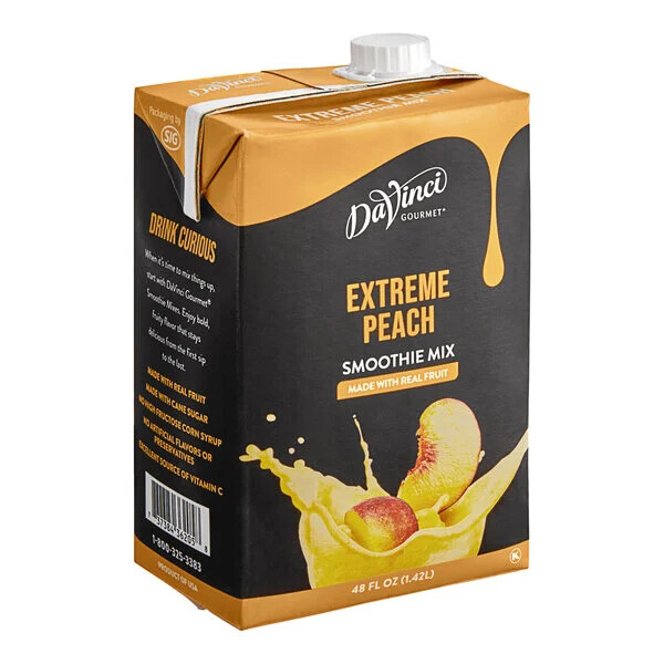 DaVinci Gourmet 48 Extreme Peach Real Fruit Smoothie Mix