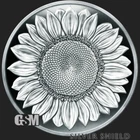 2024 - SUNFLOWER - 1 oz .999 Fine Silver Shield Proof Round - IN STOCK!!