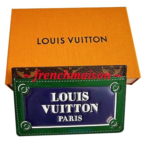 AUTHENTIC LOUIS VUITTON LV PARIS Street Sign CARD HOLDER New + Box RARE SOLDOUT