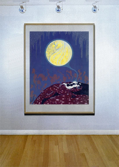 Impresión Art Deco Earth's Dream 22x30 de Erte Foto 2 de 2