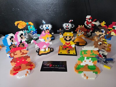 super smash bros ultimate amiibo handmade perler bead pixel art