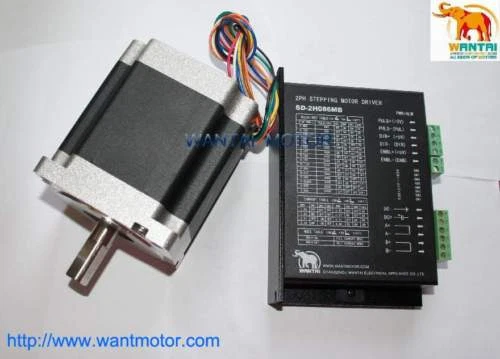 (EU Ship) 2Axis Nema34 Wantai Stepper Motor with 1090 OZ-In,5.6A&Control CNC kit - Image 2 of 4