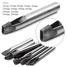 1x Leather Craft Punch Hole Hollow Tools Steel Puncher Rectangle Square Hole DIY